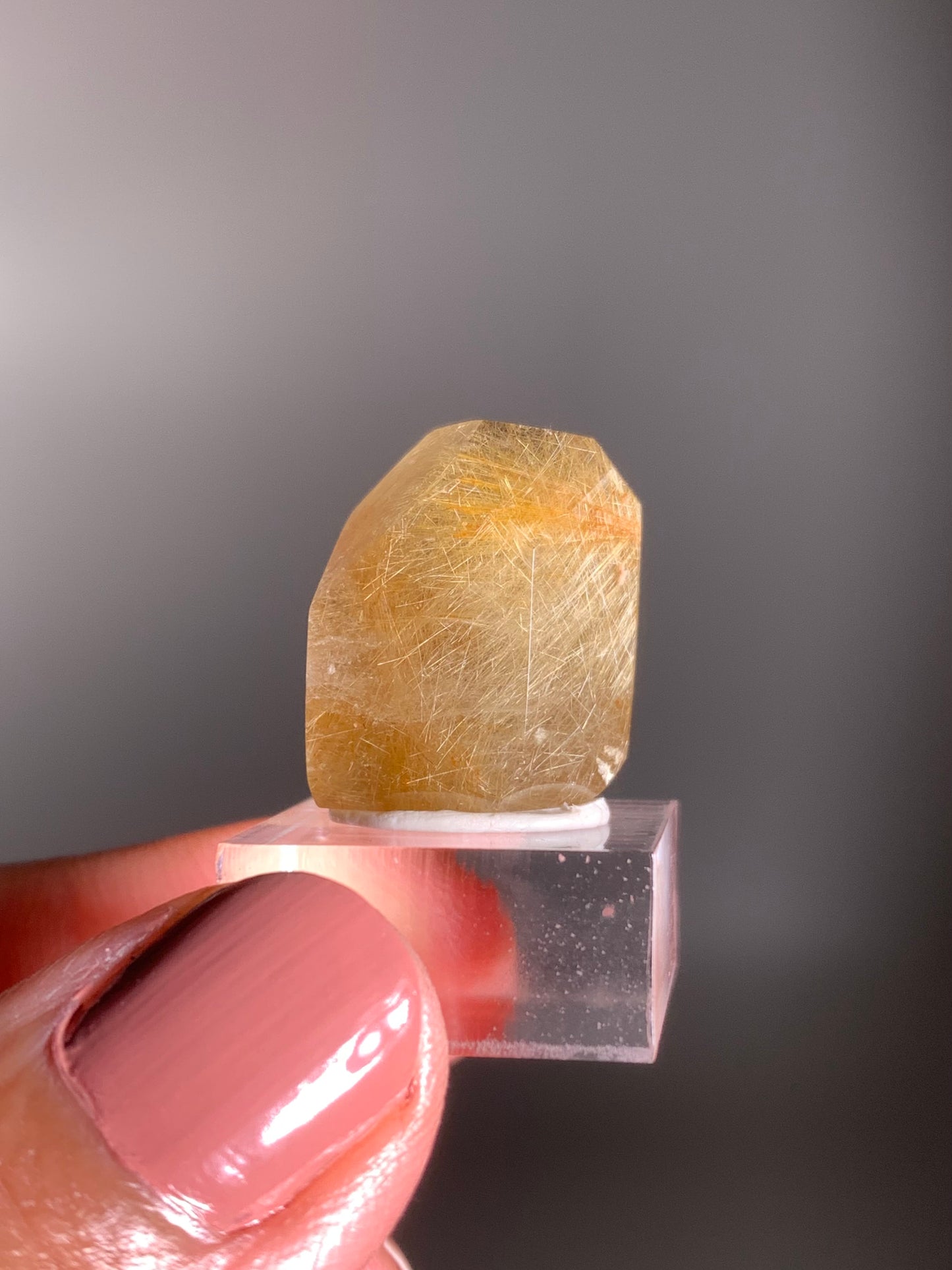 Gold Rutile Quartz Polished Mini Freeform
