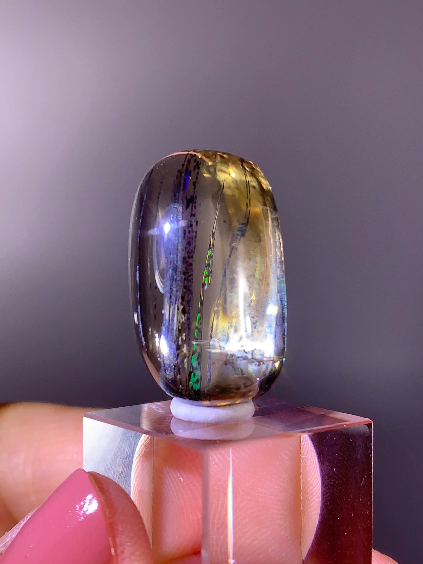Rare High-Quality Rainbow Scapolite Polished – Mozambique