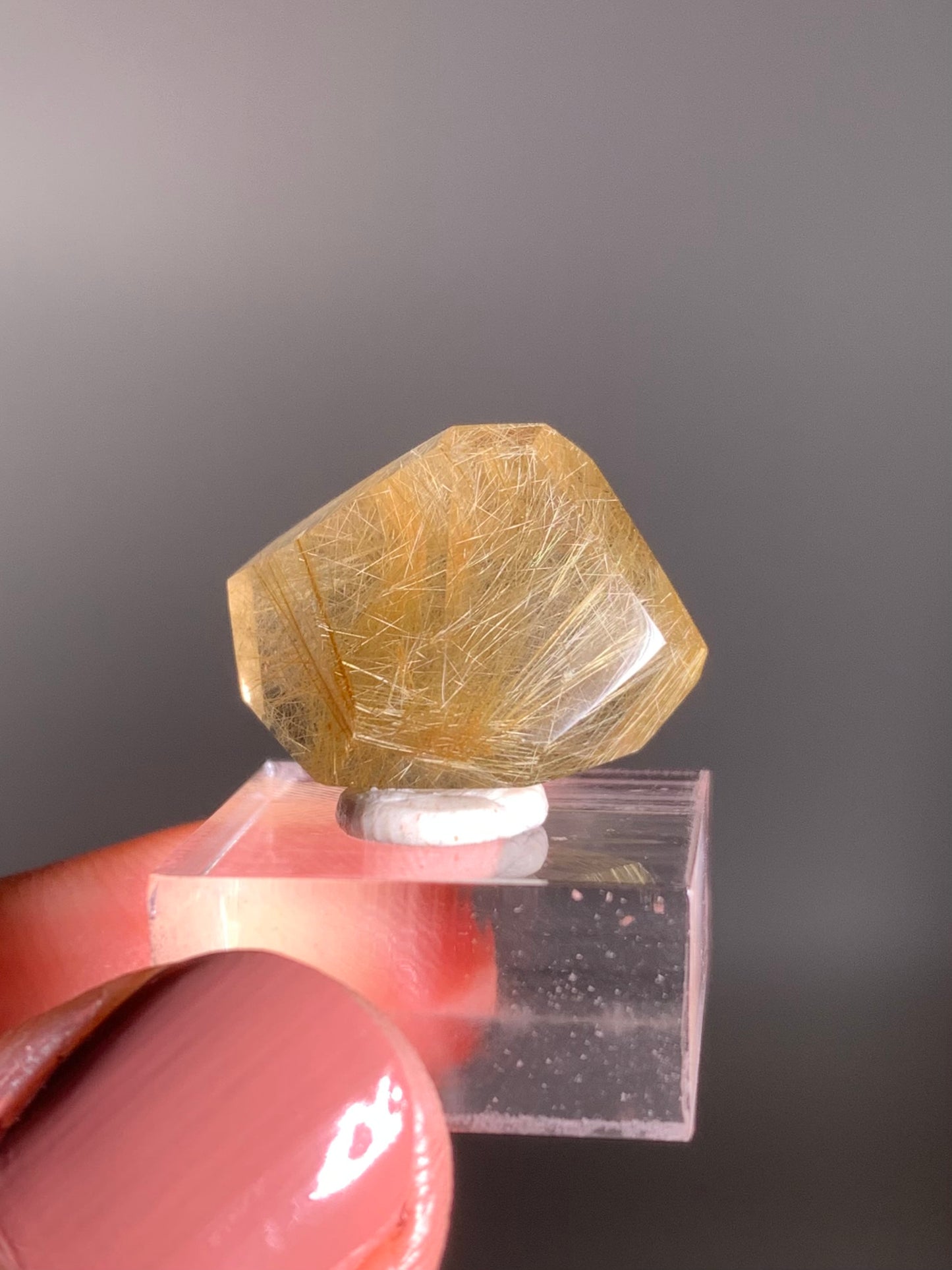 Gold Rutile Quartz Polished Mini Freeform