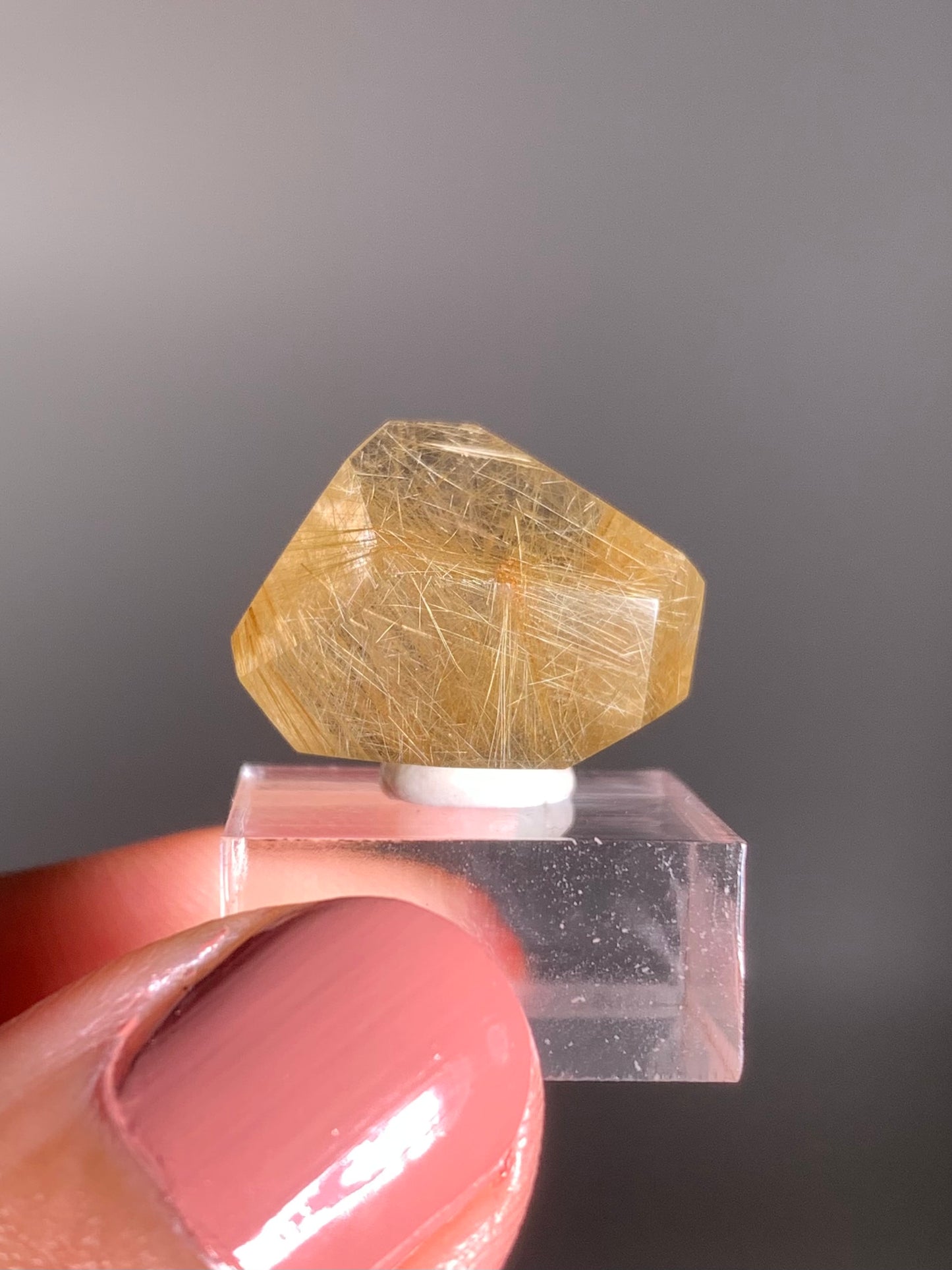 Gold Rutile Quartz Polished Mini Freeform