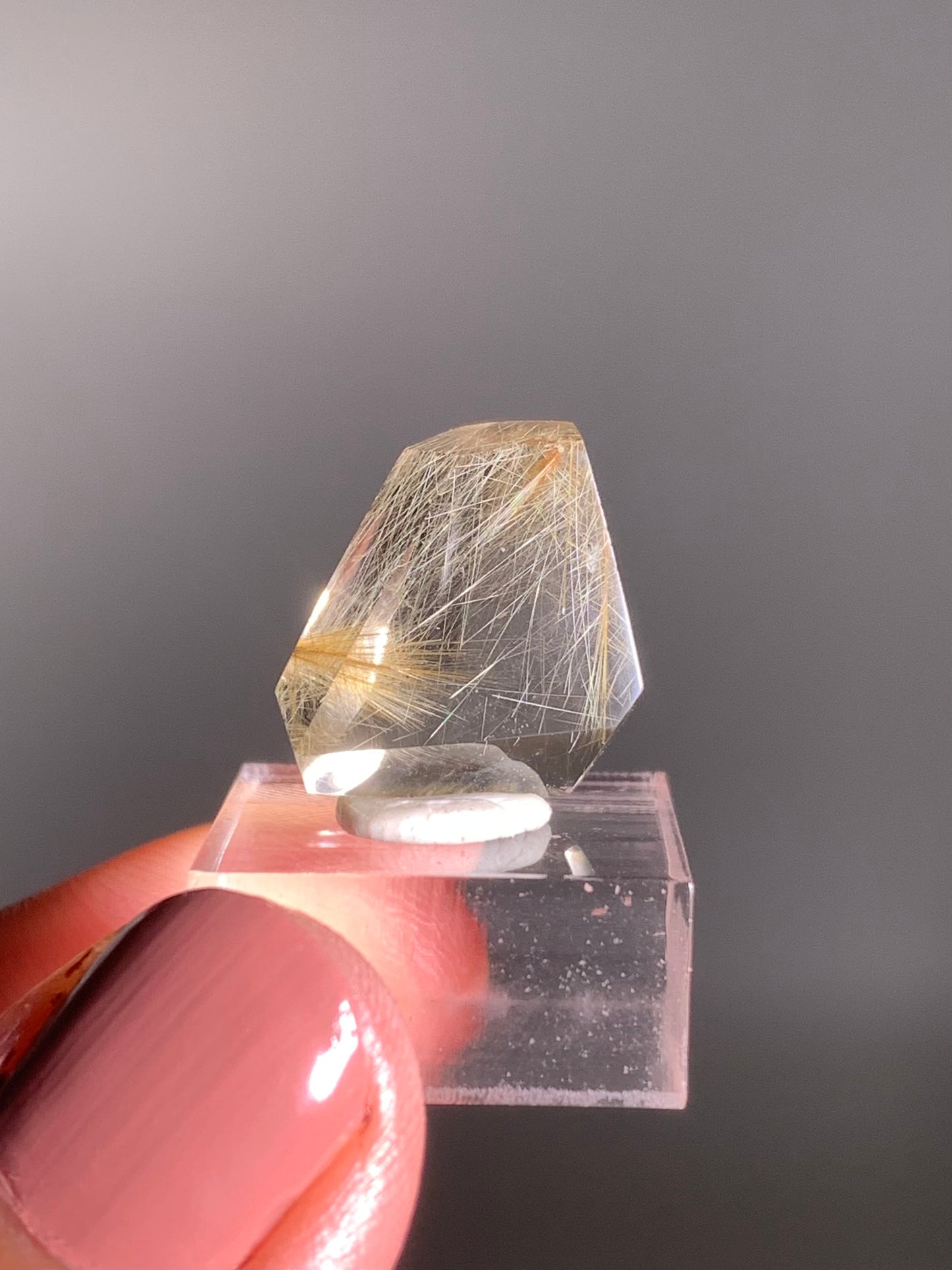 Gold Rutile Quartz Polished Mini Freeform
