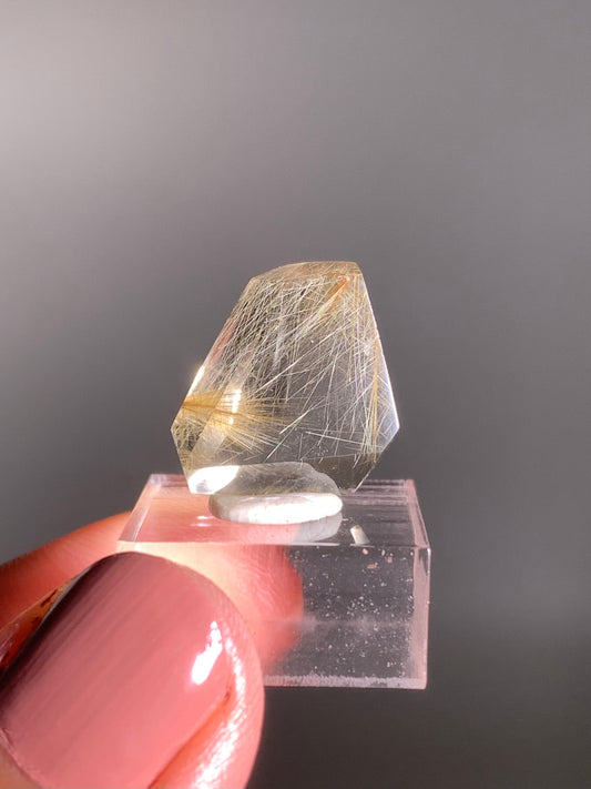 Gold Rutile Quartz Polished Mini Freeform
