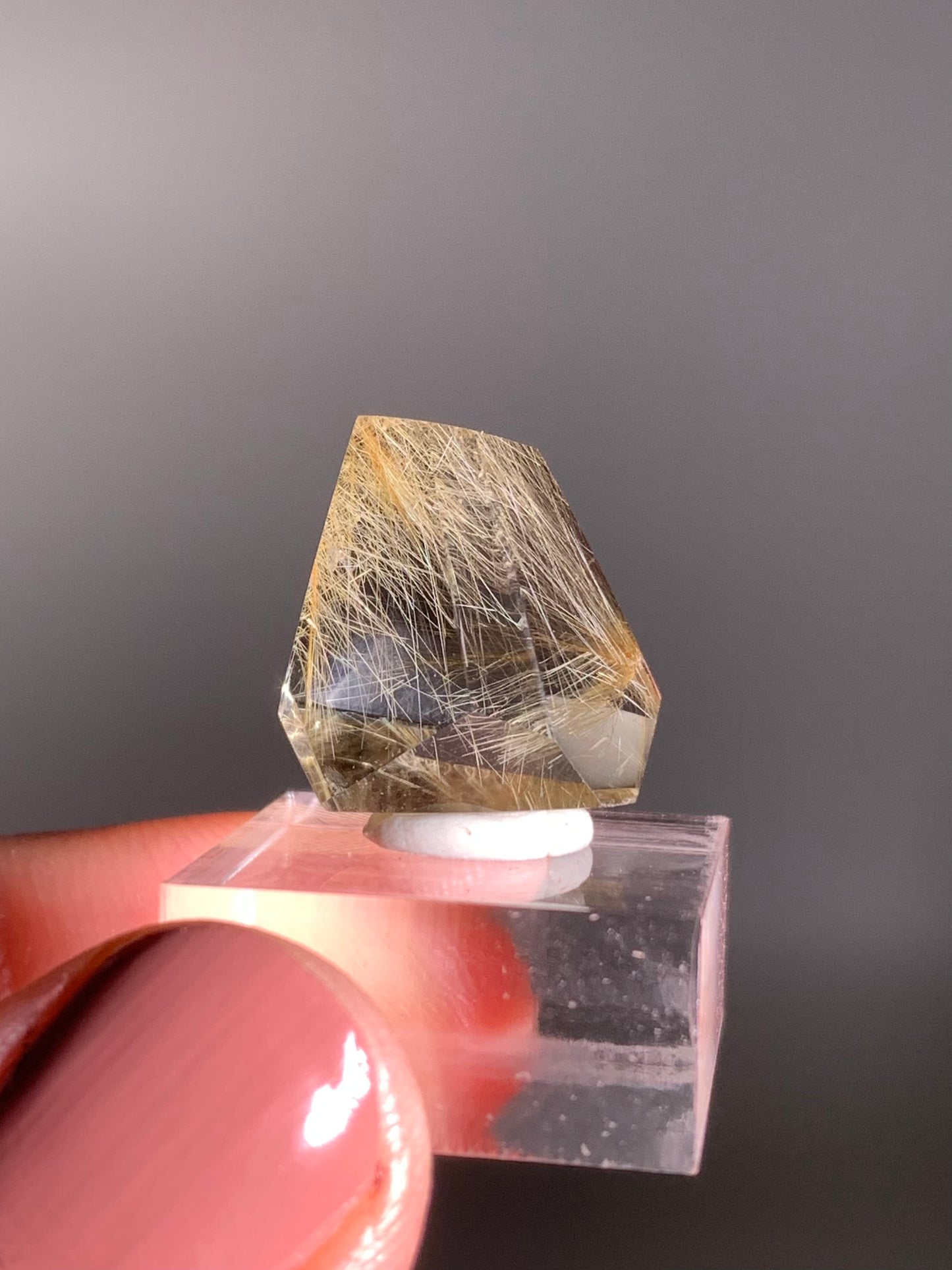 Gold Rutile Quartz Polished Mini Freeform