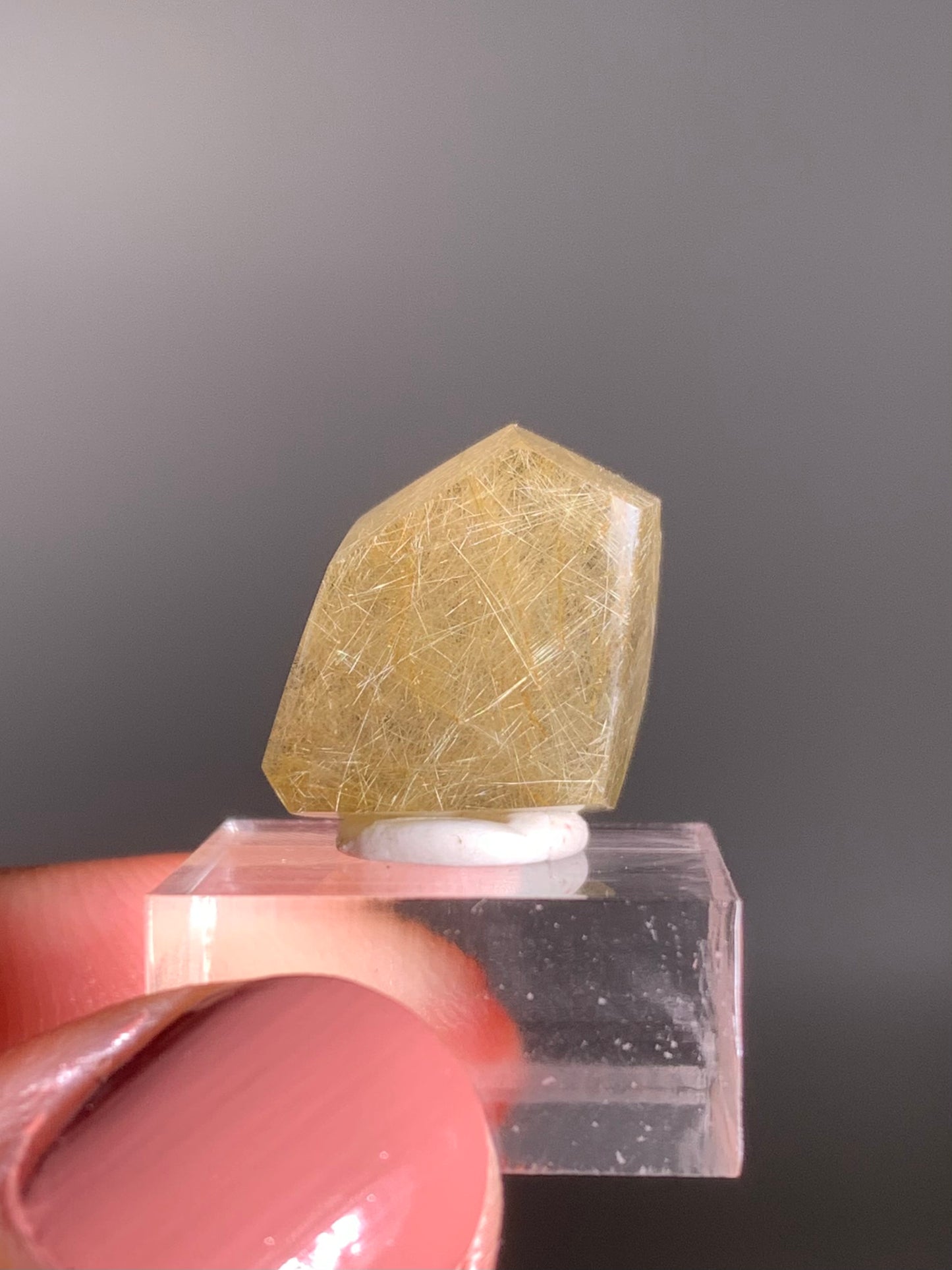 Gold Rutile Quartz Polished Mini Freeform