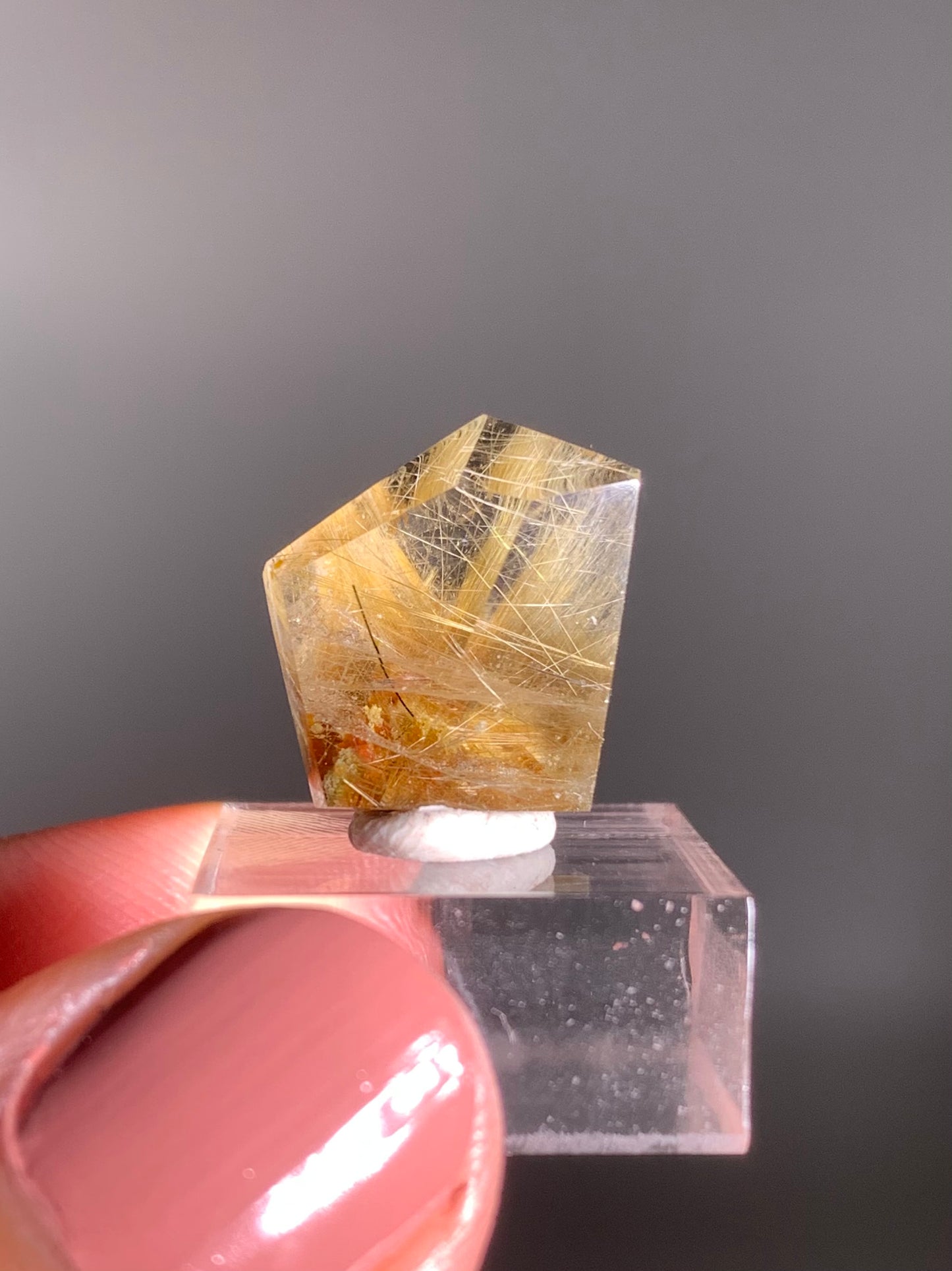 Gold Rutile Quartz Polished Mini Freeform