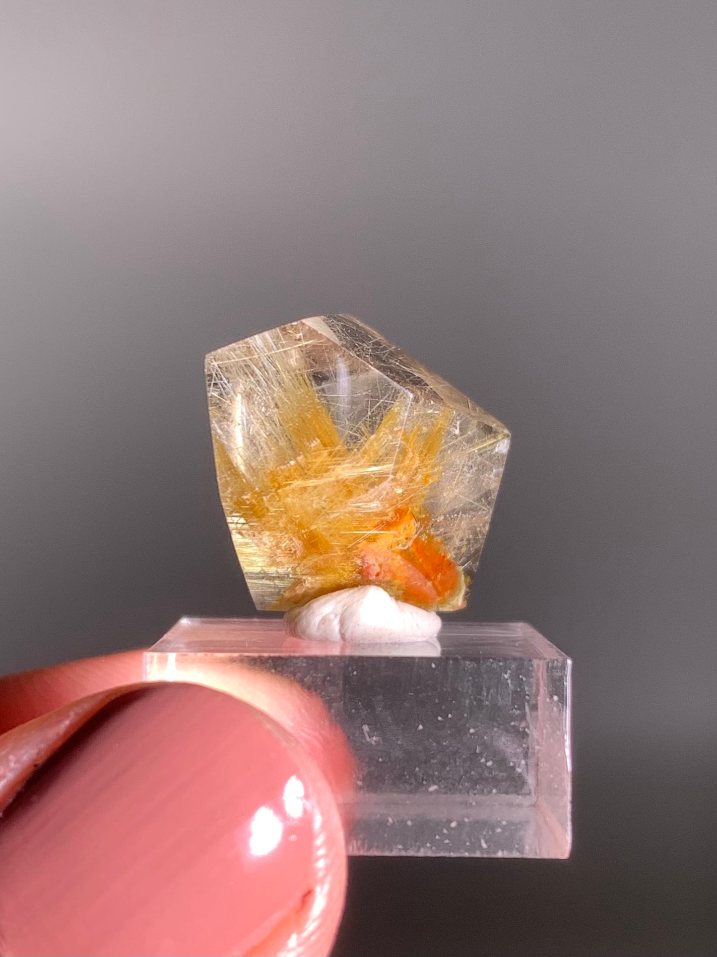 Gold Rutile Quartz Polished Mini Freeform