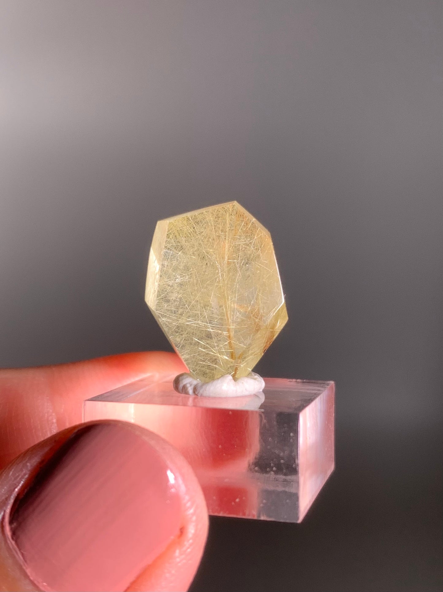 Gold Rutile Quartz Polished Mini Freeform