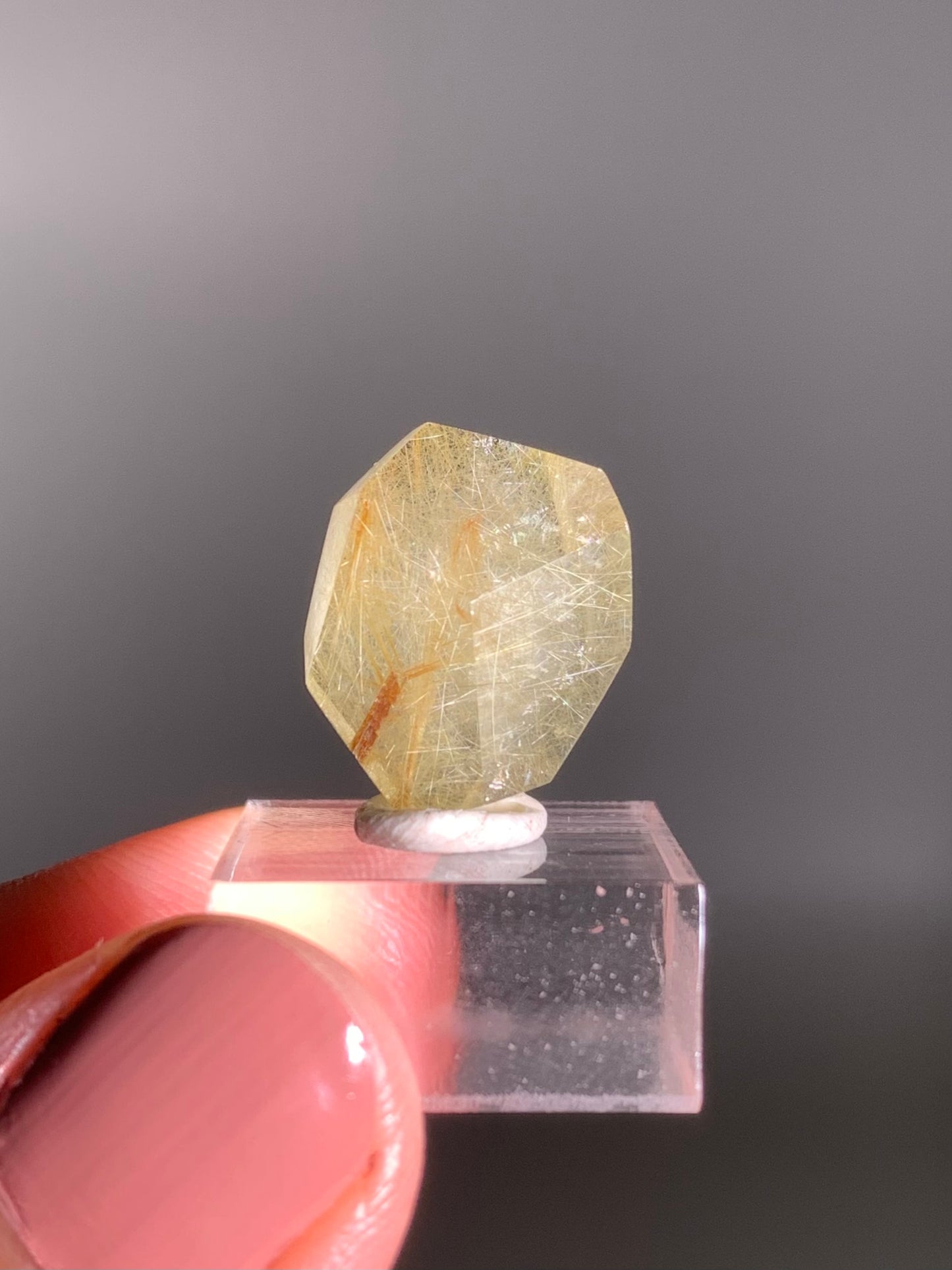 Gold Rutile Quartz Polished Mini Freeform