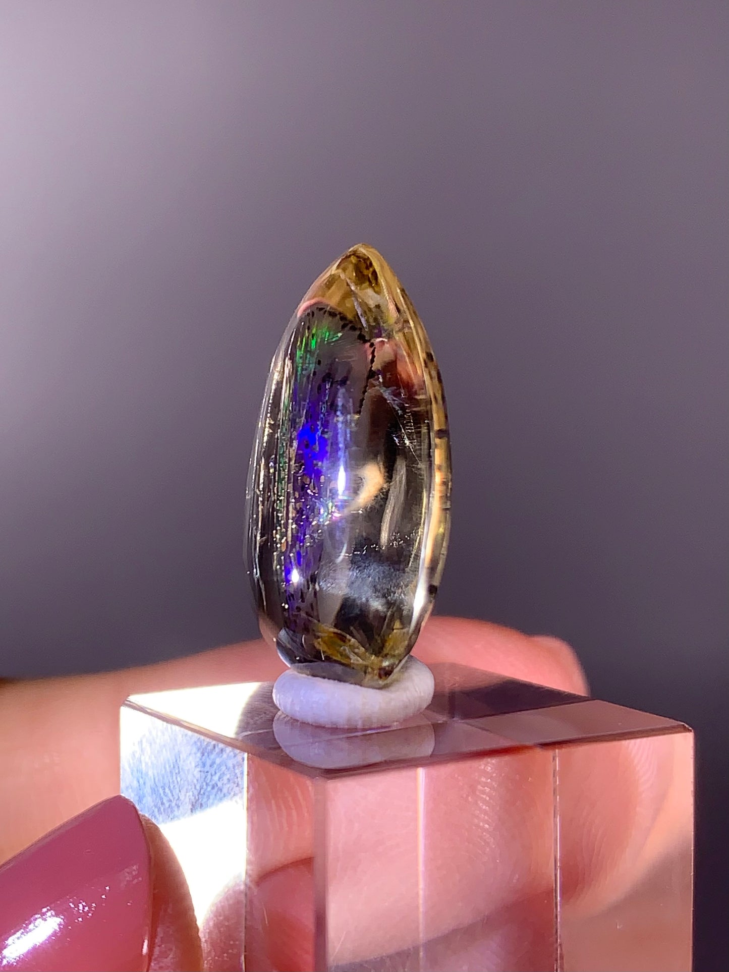 Rare High-Quality Rainbow Scapolite Polished – Mozambique