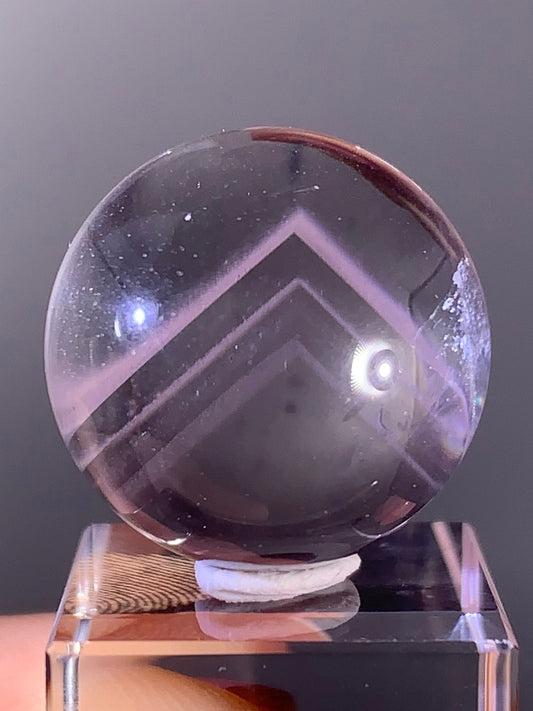 High-Quality Pink Phantom Quartz Sphere from Madagascar