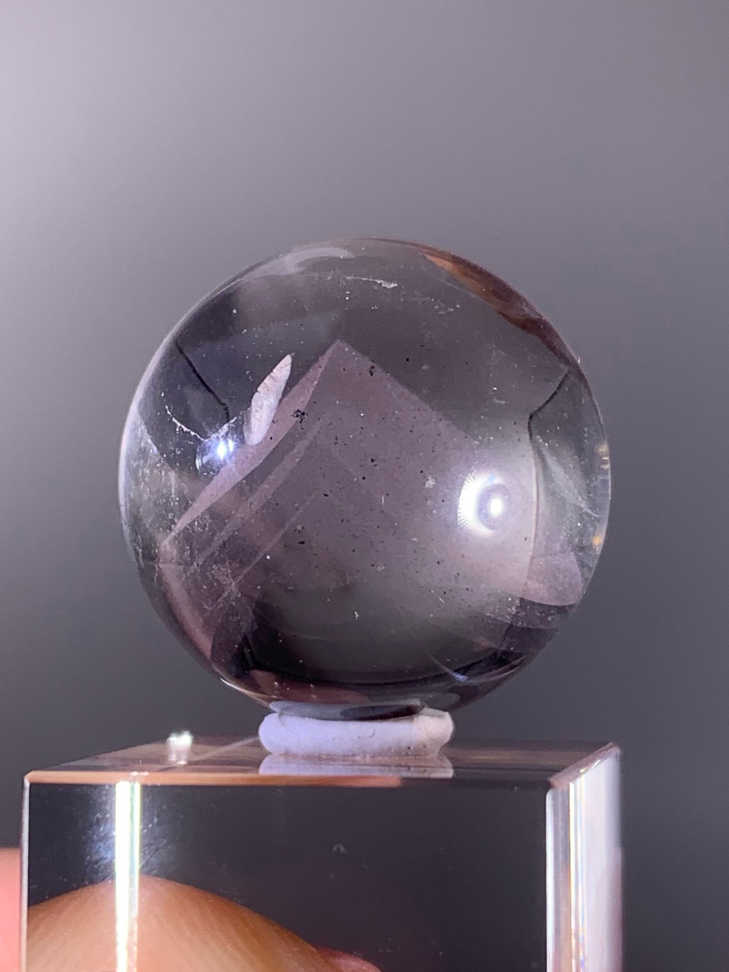 High-Quality Pink Phantom Quartz Sphere from Madagascar