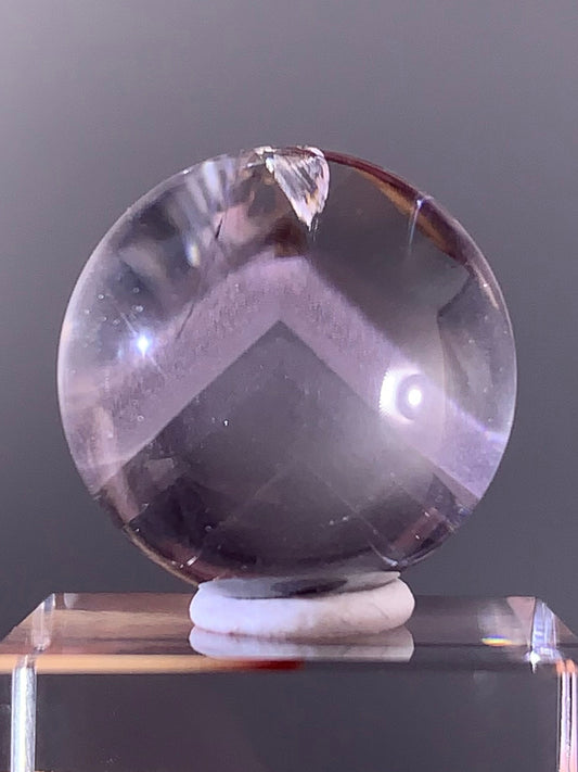 High-Quality Pink Phantom Quartz Sphere from Madagascar