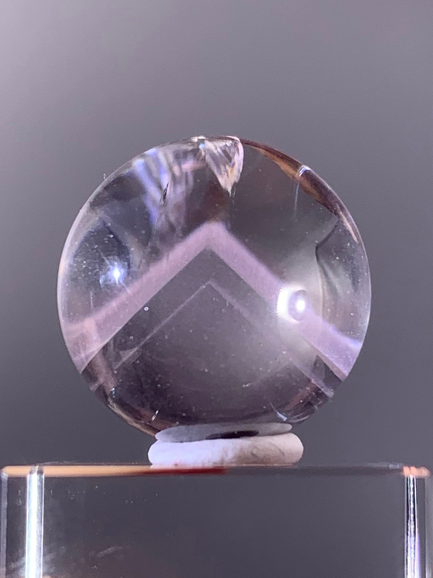 High-Quality Pink Phantom Quartz Sphere from Madagascar