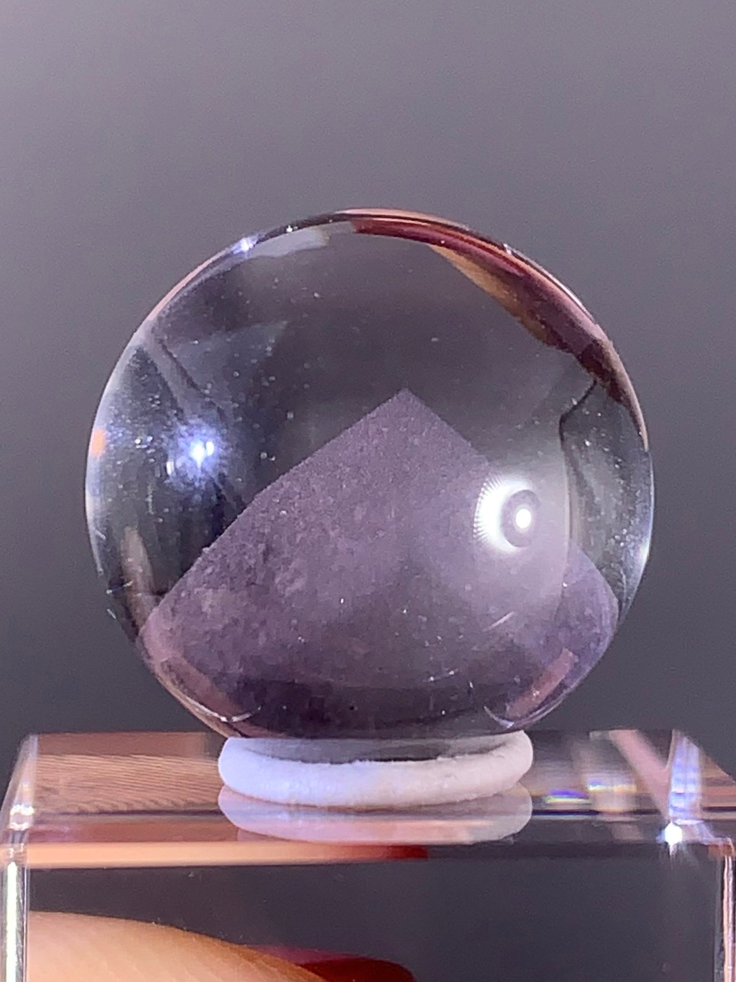 High-Quality Pink Phantom Quartz Sphere from Madagascar