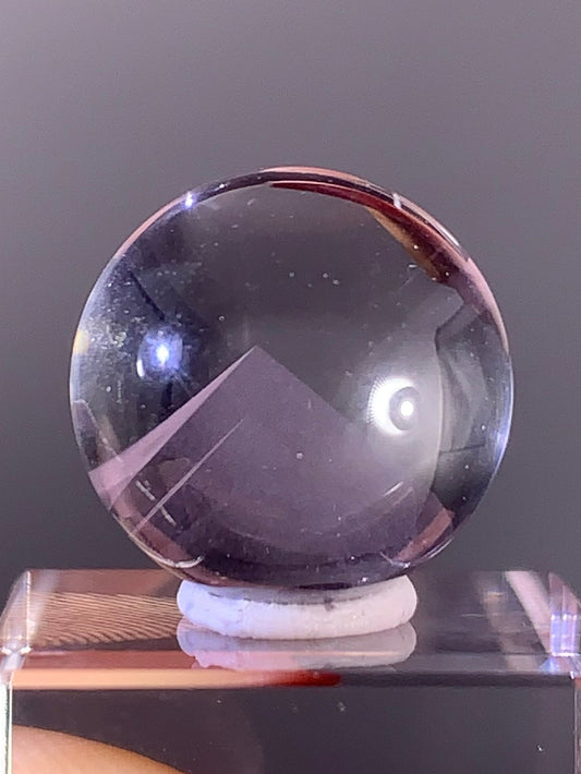 High-Quality Pink Phantom Quartz Sphere from Madagascar