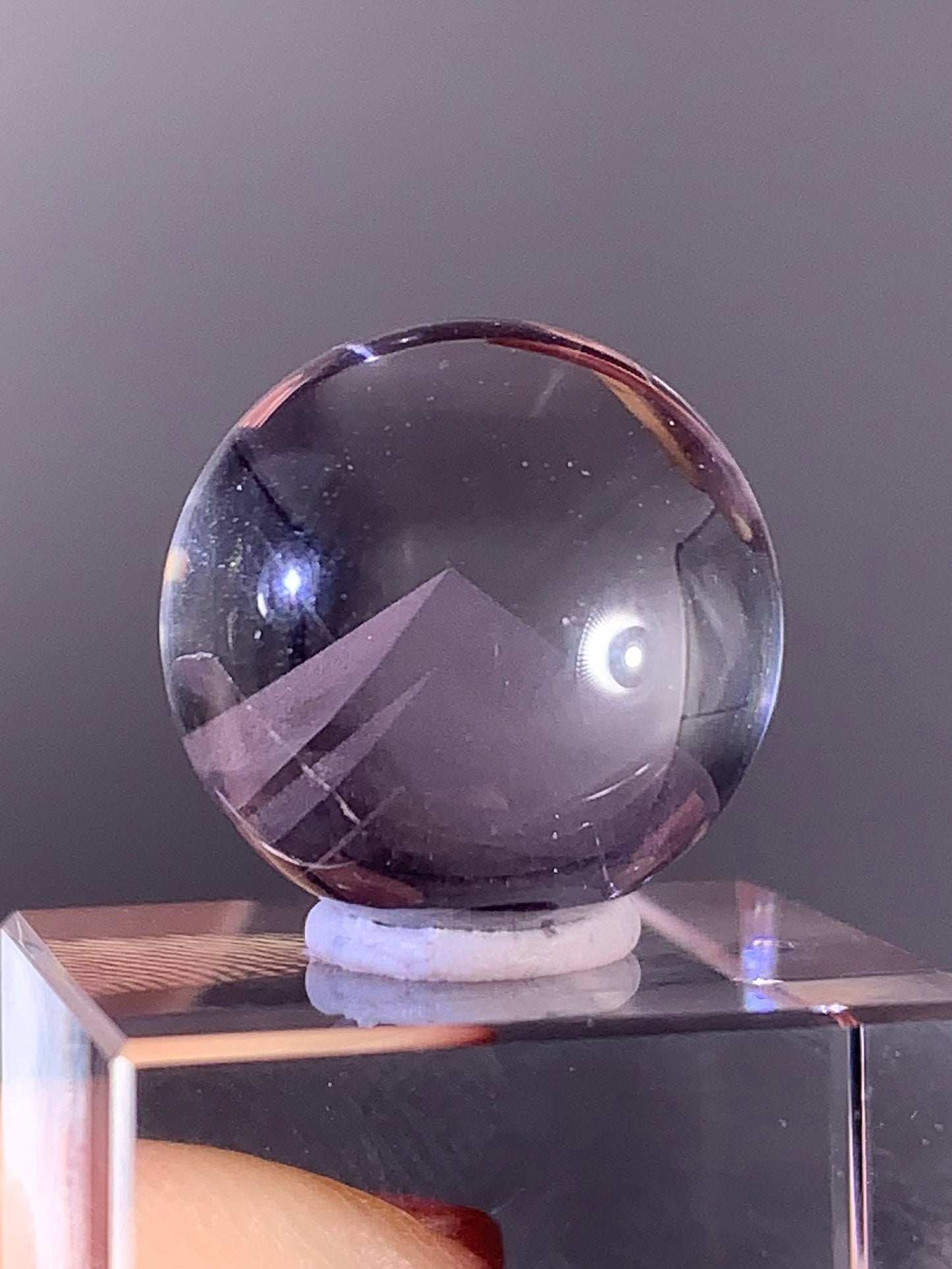 High-Quality Pink Phantom Quartz Sphere from Madagascar