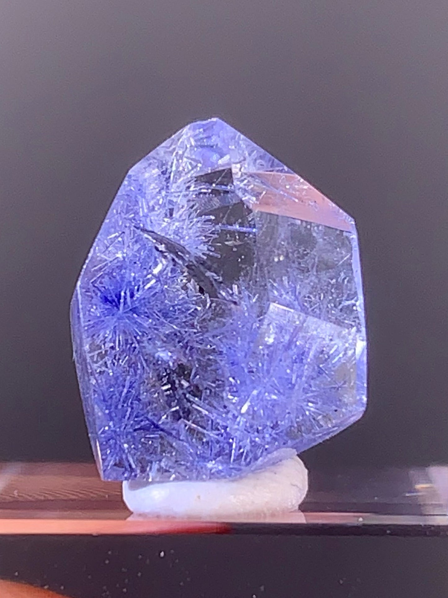 High-Quality Blue Dumortierite Quartz Tower from Brazil | Polished Crystal Point