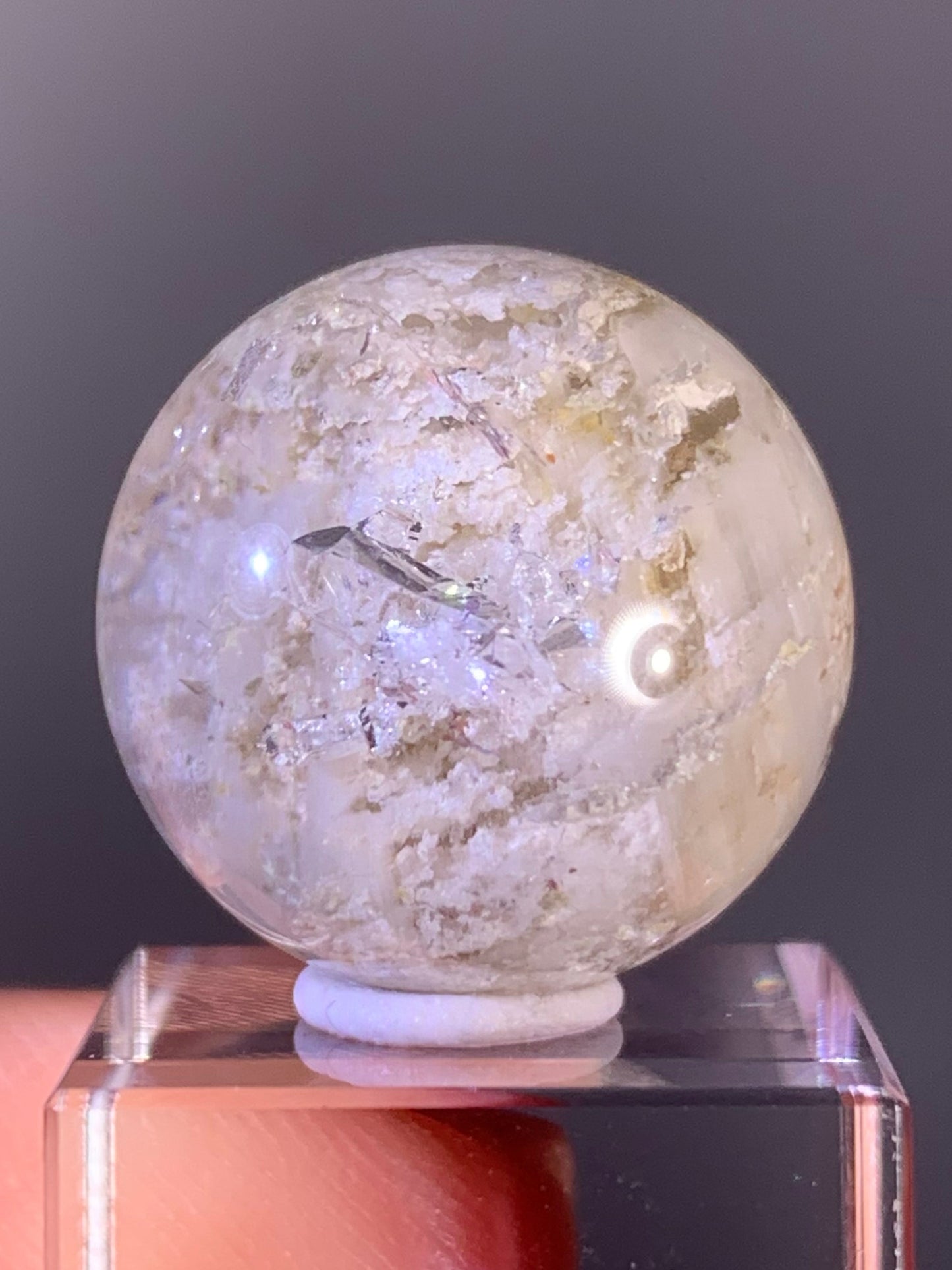 High-Quality Cream Garden Quartz with Inner Quartz Cluster from Brazil | Included Quartz (Manifestation)