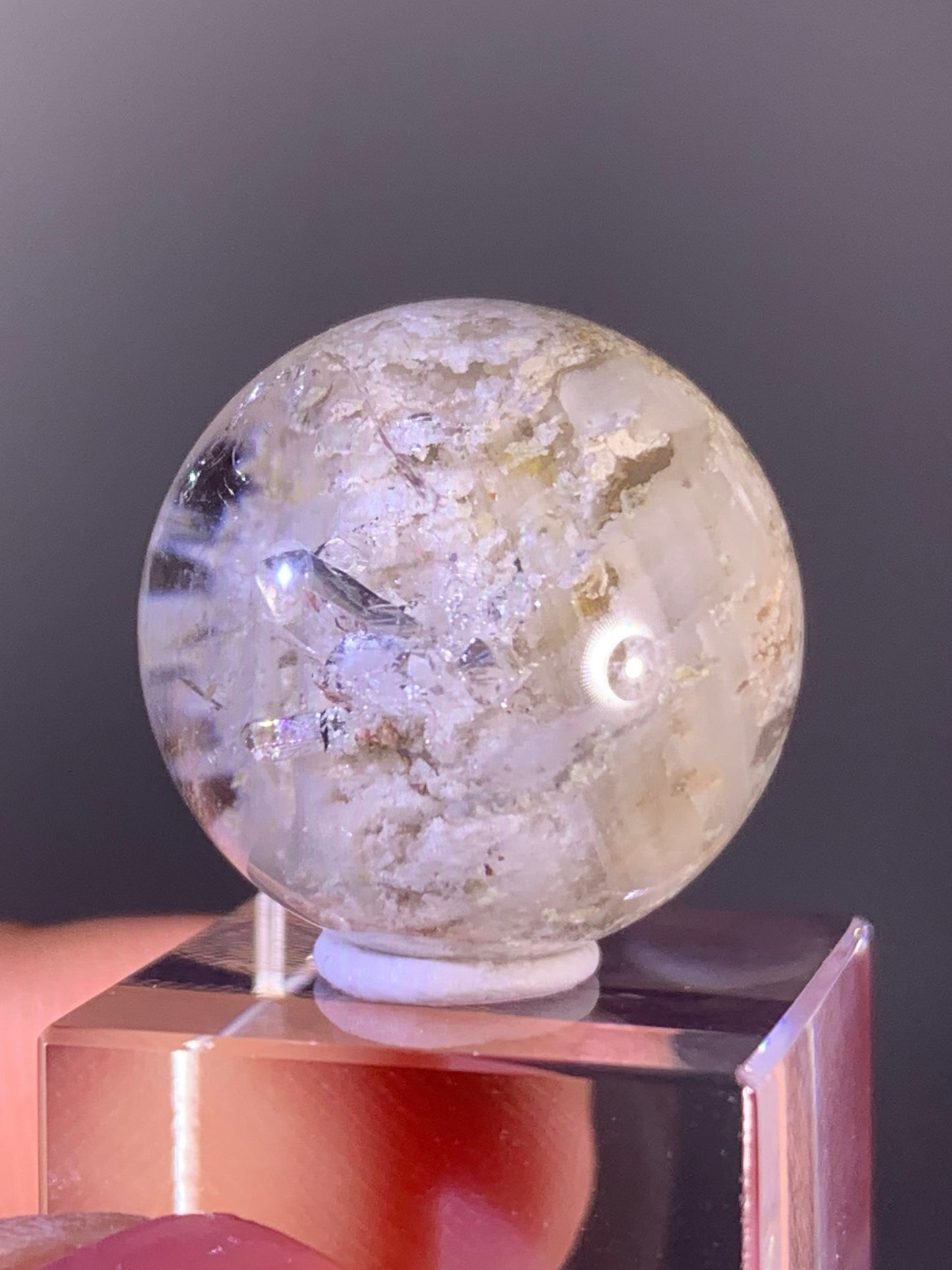 High-Quality Cream Garden Quartz with Inner Quartz Cluster from Brazil | Included Quartz (Manifestation)
