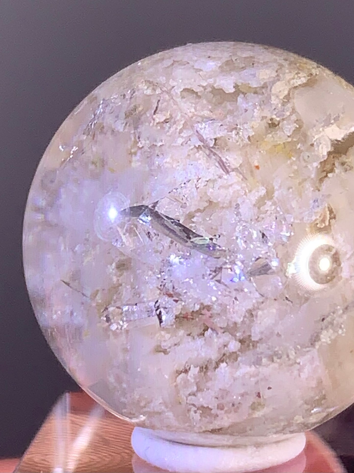 High-Quality Cream Garden Quartz with Inner Quartz Cluster from Brazil | Included Quartz (Manifestation)