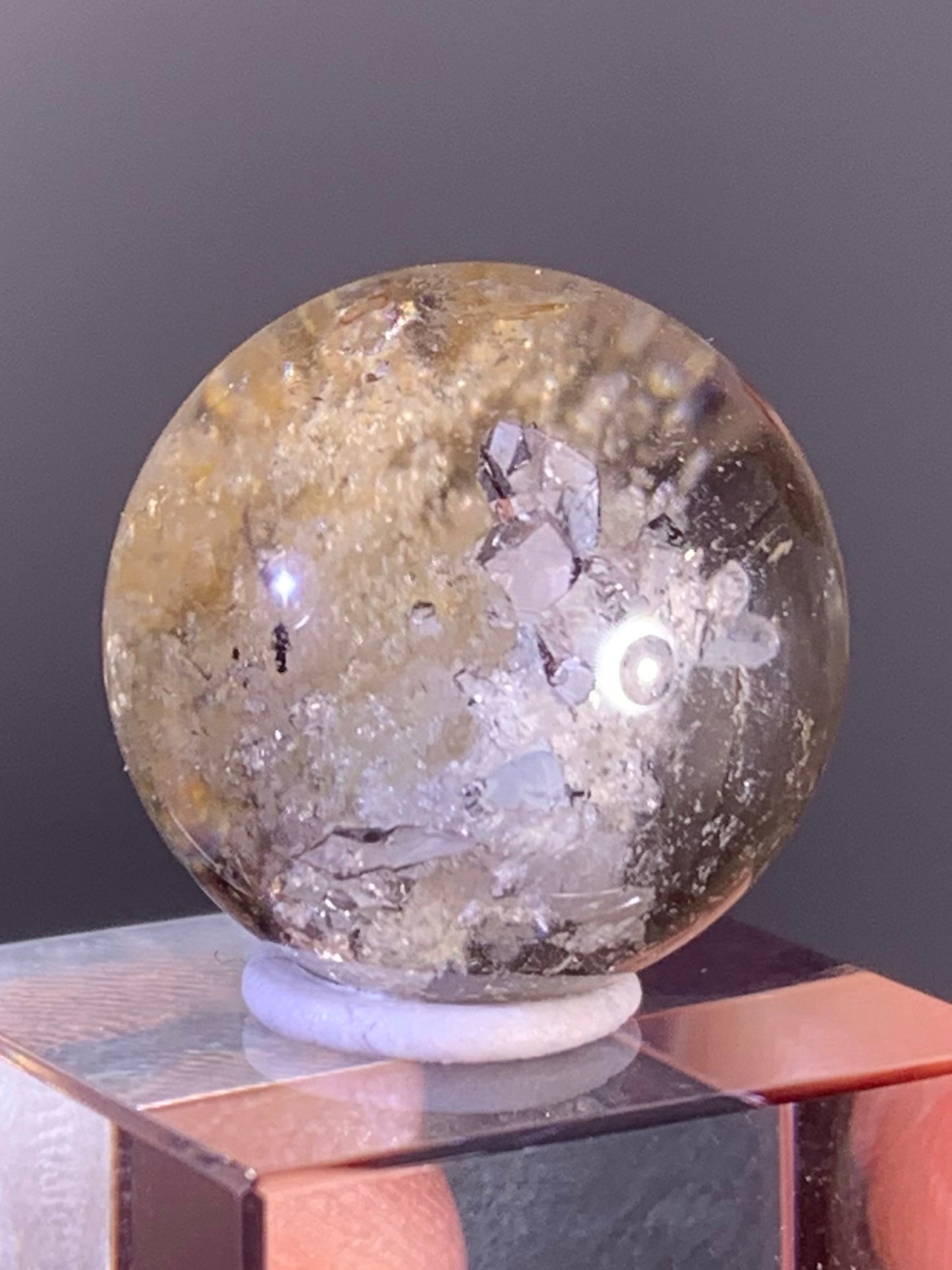 High-Quality Cream Garden Quartz with Inner Quartz Cluster from Brazil | Included Quartz (Manifestation)