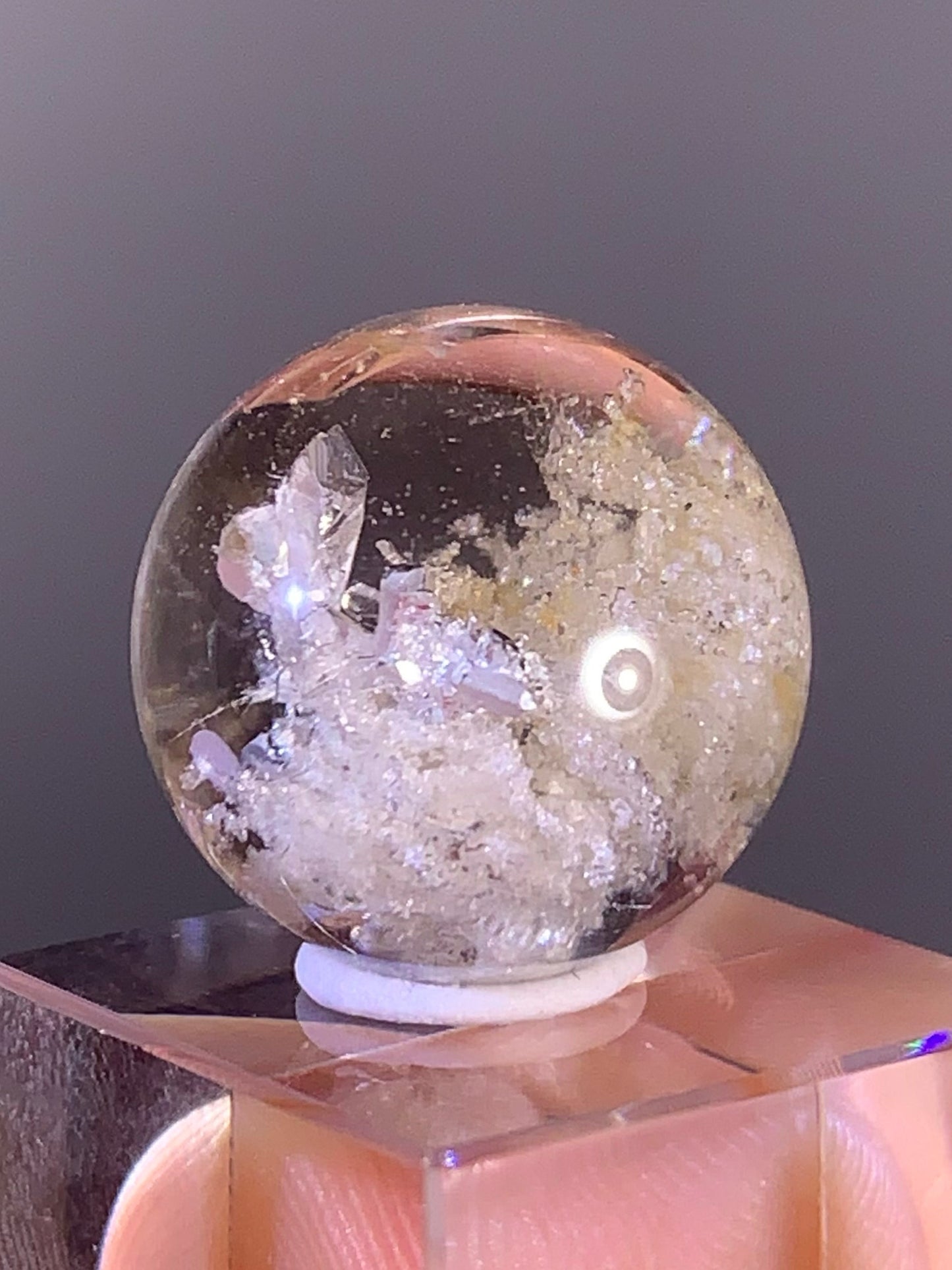 High-Quality Cream Garden Quartz with Inner Quartz Cluster from Brazil | Included Quartz (Manifestation)