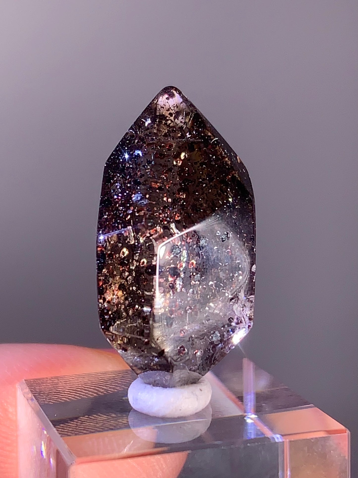 High-Quality Double-Terminated Sparkling Blood Red Hematite in Quartz – Madagascar