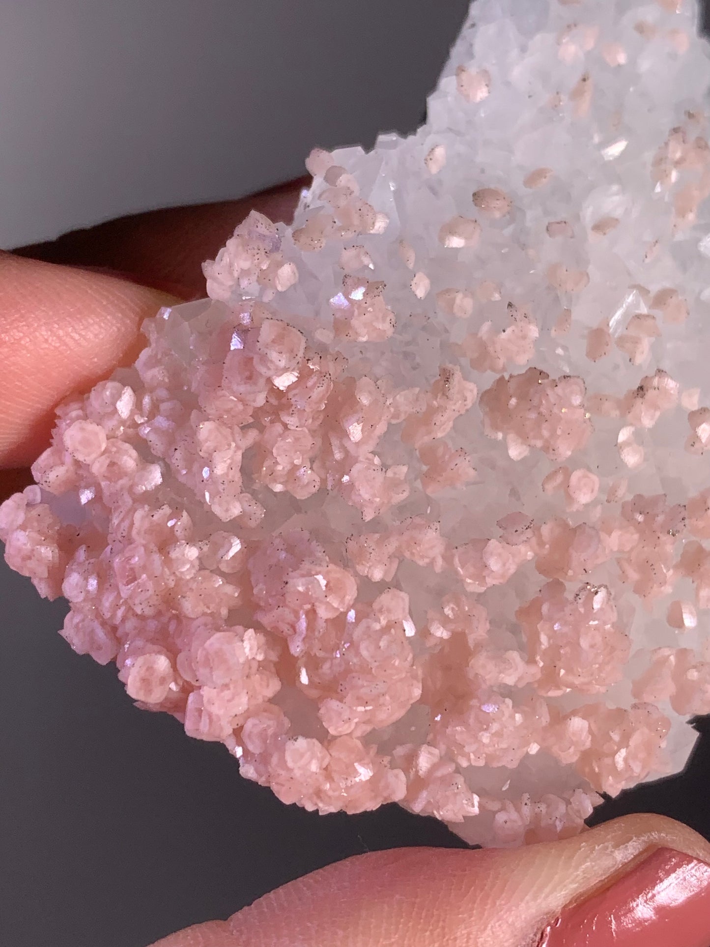 High-Quality Pink Petal Rhodochrosite with Pyrite Sprinkles | Rare Natural Mineral Specimen