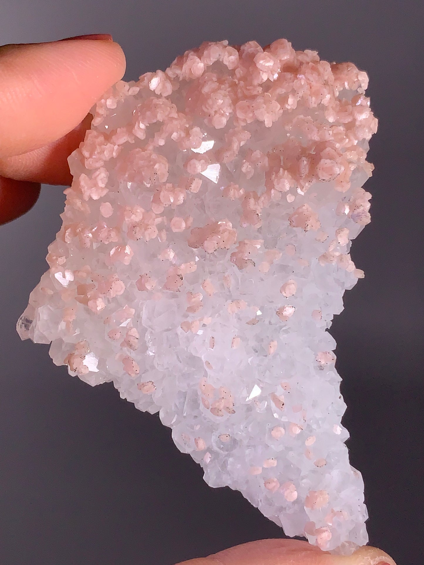 High-Quality Pink Petal Rhodochrosite with Pyrite Sprinkles | Rare Natural Mineral Specimen