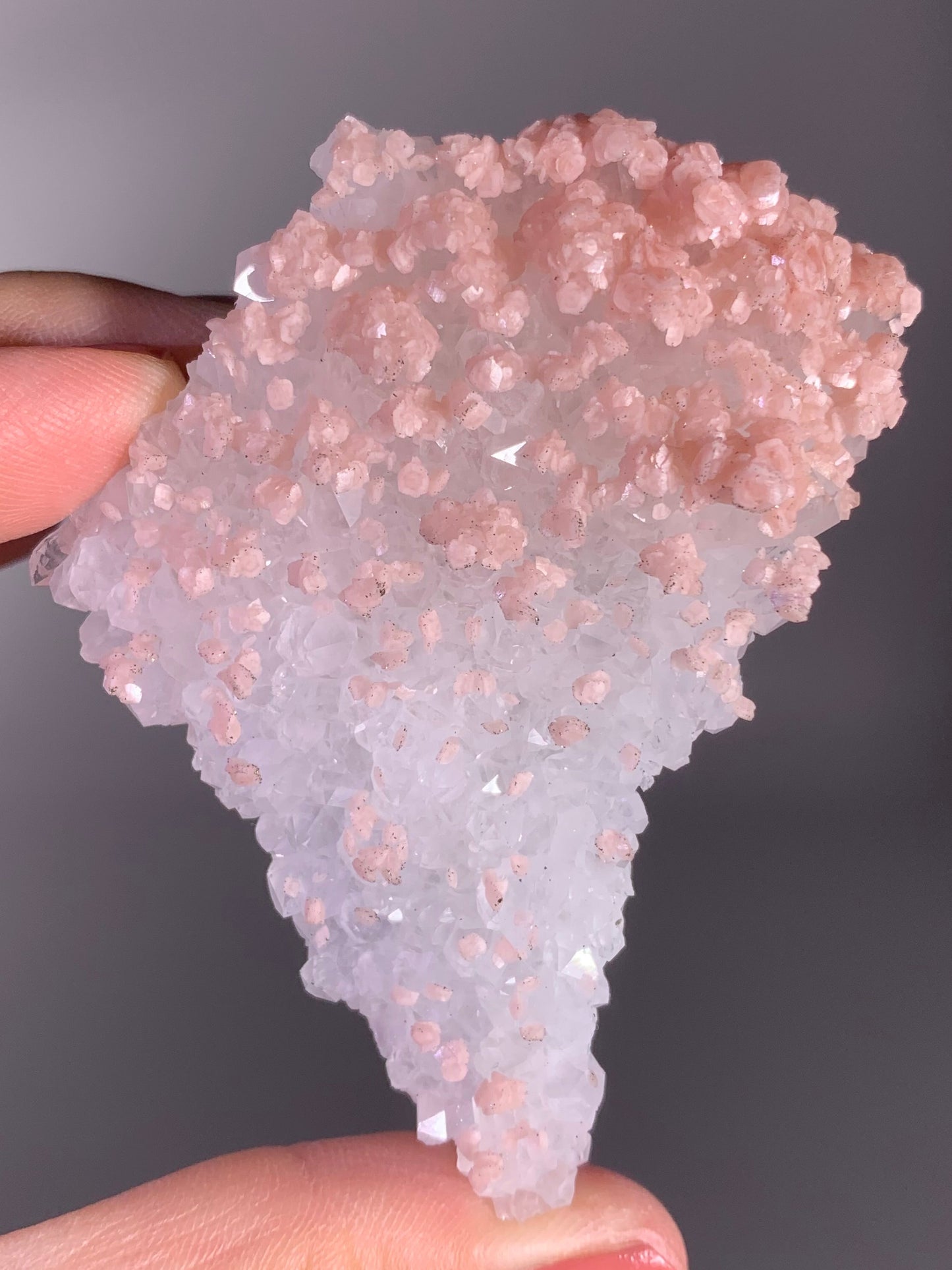 High-Quality Pink Petal Rhodochrosite with Pyrite Sprinkles | Rare Natural Mineral Specimen