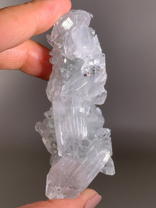 Diamond Apophyllite With Blue Chalcedony Specimen