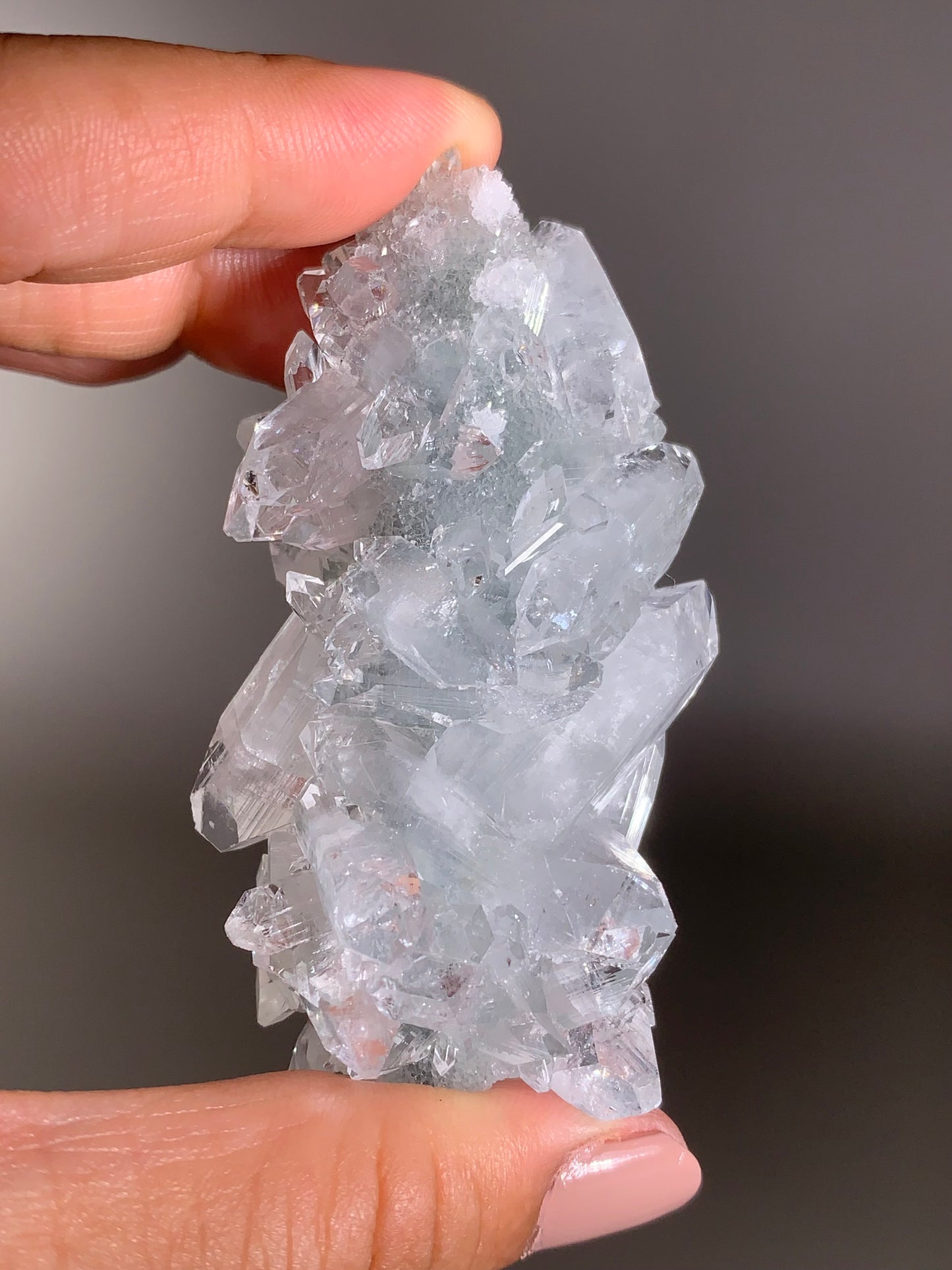 Diamond Apophyllite With Blue Chalcedony Specimen