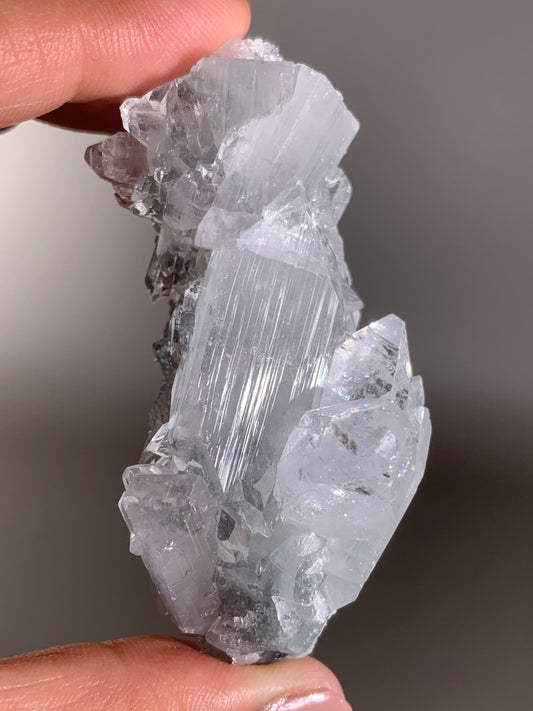 Diamond Apophyllite With Blue Chalcedony Specimen