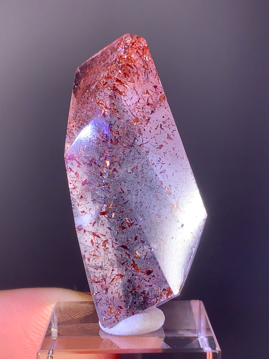 Harlequin Quartz Polished Freeform – Gold Strawberry Quartz from Madagascar