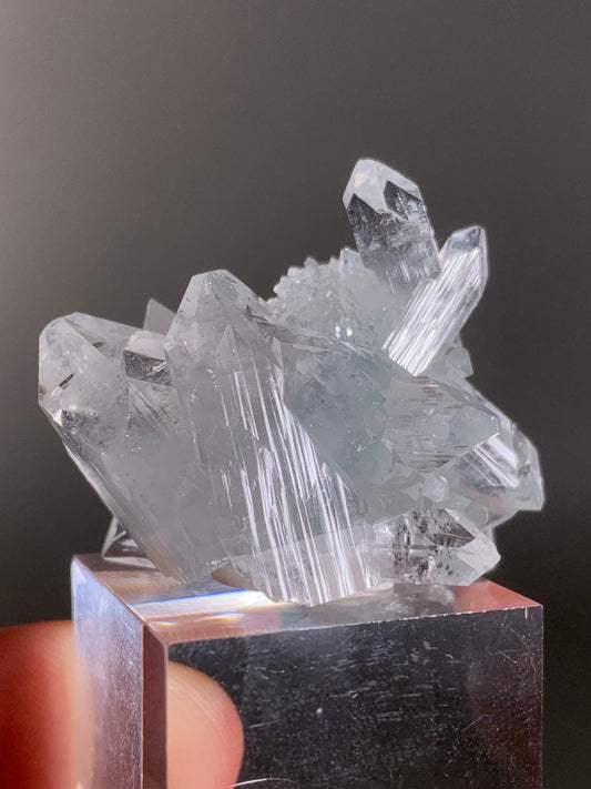 Diamond Apophyllite With Blue Chalcedony Specimen