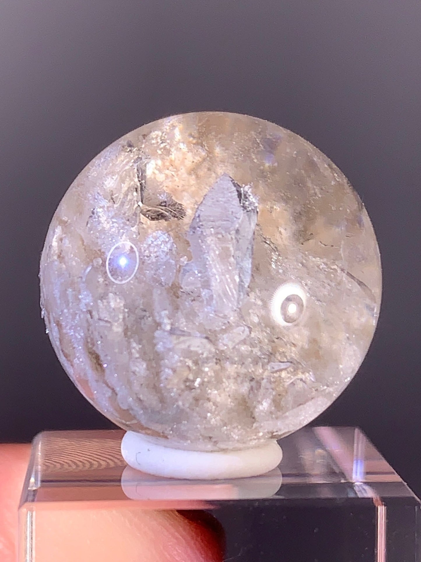 High-Quality Cream Garden Quartz with Inner Quartz Cluster from Brazil | Included Quartz (Manifestation)