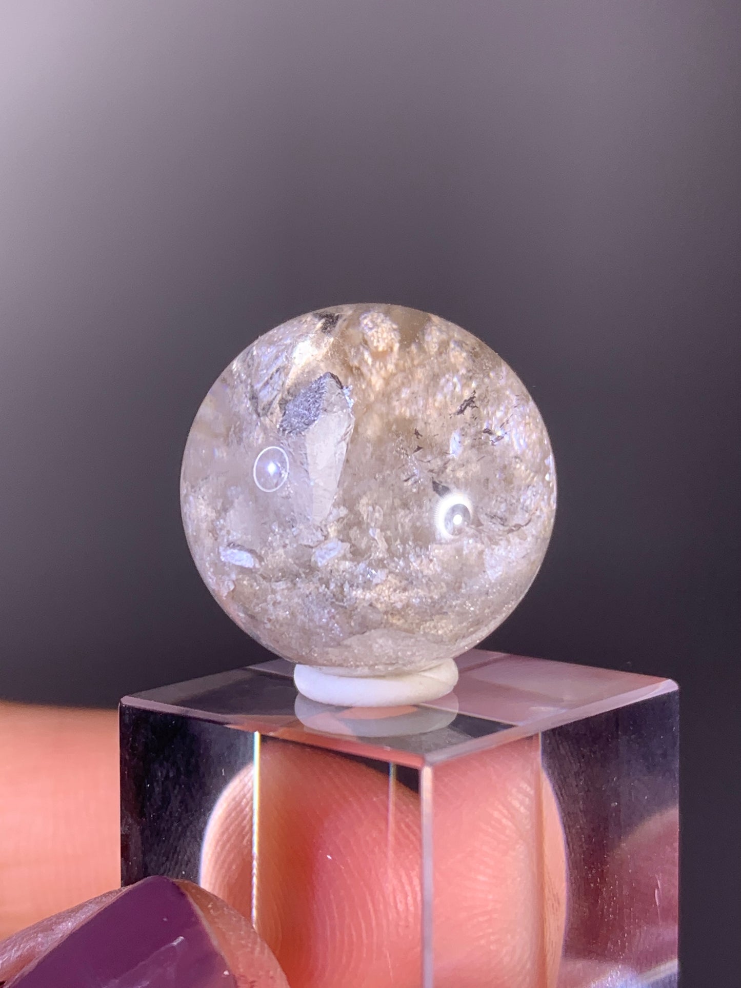 High-Quality Cream Garden Quartz with Inner Quartz Cluster from Brazil | Included Quartz (Manifestation)