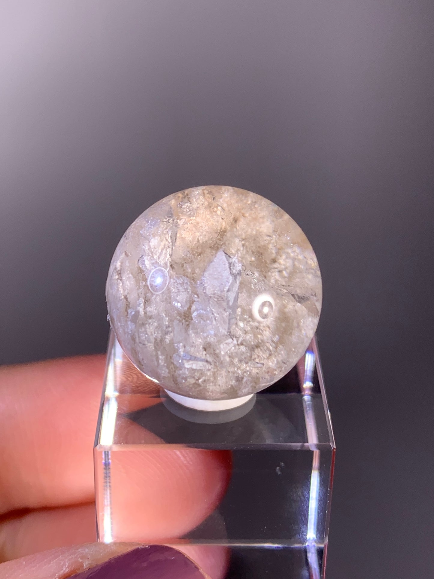 High-Quality Cream Garden Quartz with Inner Quartz Cluster from Brazil | Included Quartz (Manifestation)