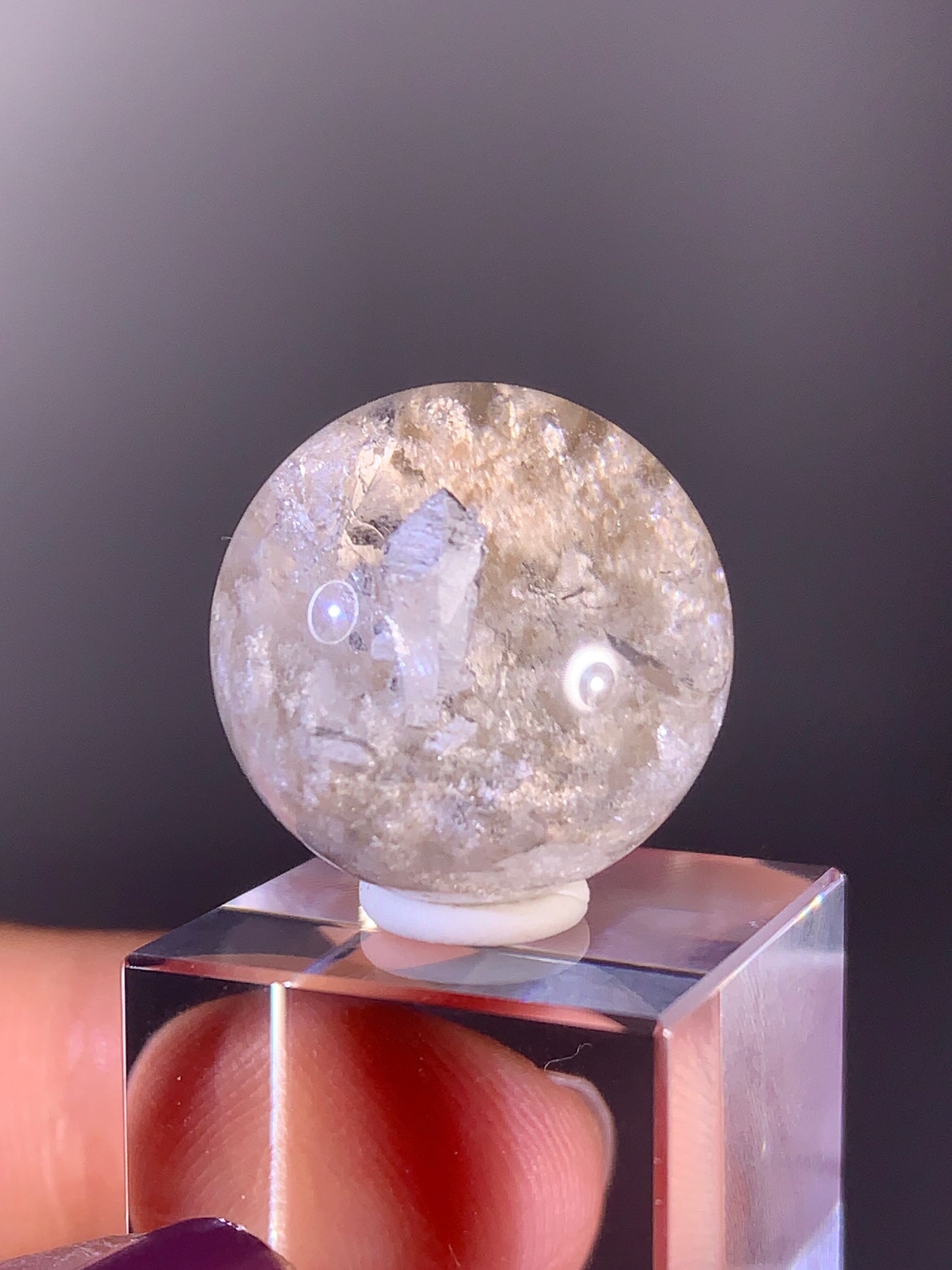 High-Quality Cream Garden Quartz with Inner Quartz Cluster from Brazil | Included Quartz (Manifestation)
