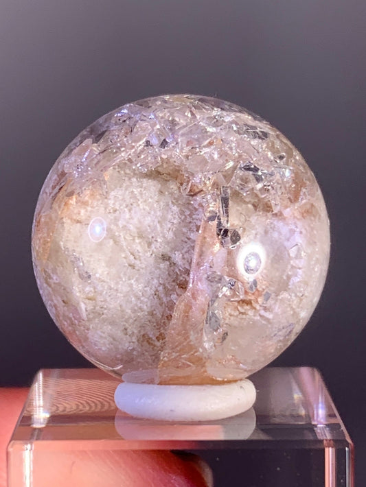 High-Quality Cream Garden Quartz with Inner Quartz Cluster from Brazil | Included Quartz (Manifestation)