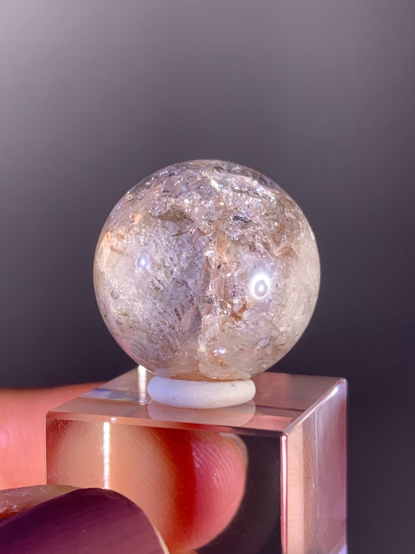 High-Quality Cream Garden Quartz with Inner Quartz Cluster from Brazil | Included Quartz (Manifestation)
