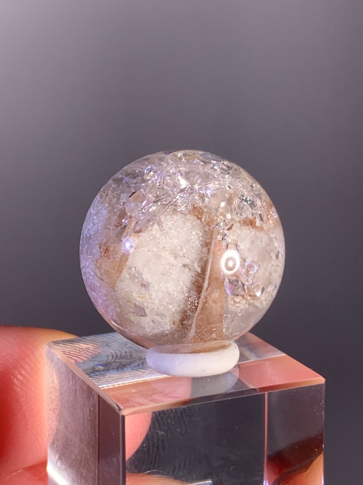 High-Quality Cream Garden Quartz with Inner Quartz Cluster from Brazil | Included Quartz (Manifestation)