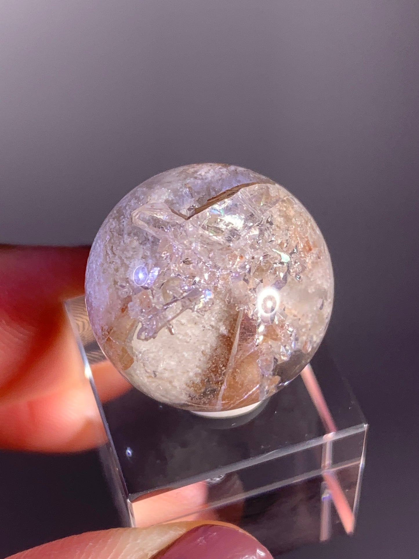 High-Quality Cream Garden Quartz with Inner Quartz Cluster from Brazil | Included Quartz (Manifestation)