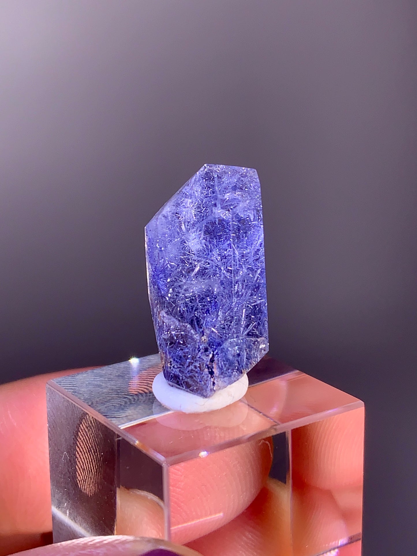 High-Quality Blue Deep Dumortierite Quartz Polished Freeform from Brazil