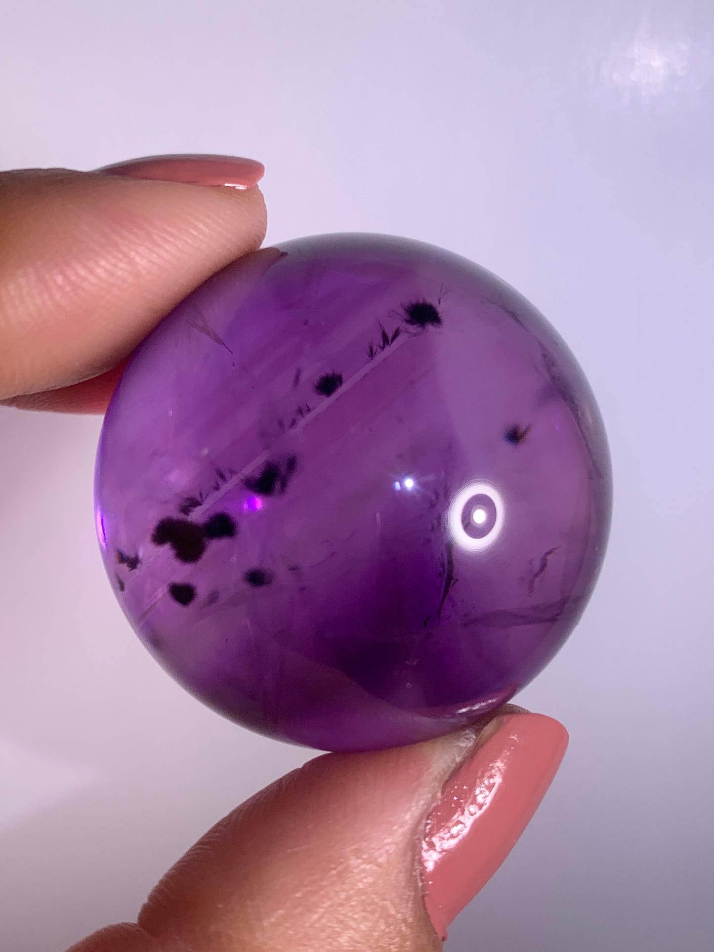 High-Quality Ametrine with Phantom & Hollandite Quartz Sphere from Brazil