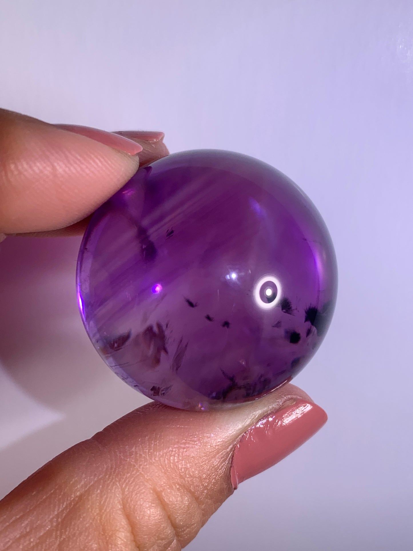 High-Quality Ametrine with Phantom & Hollandite Quartz Sphere from Brazil