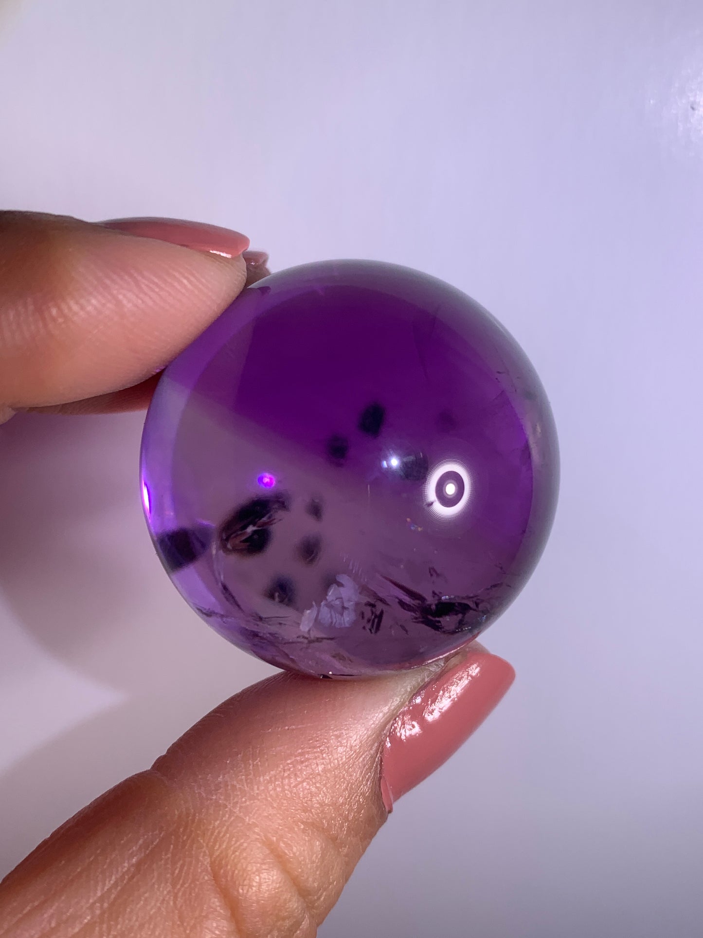 High-Quality Ametrine with Phantom & Hollandite Quartz Sphere from Brazil