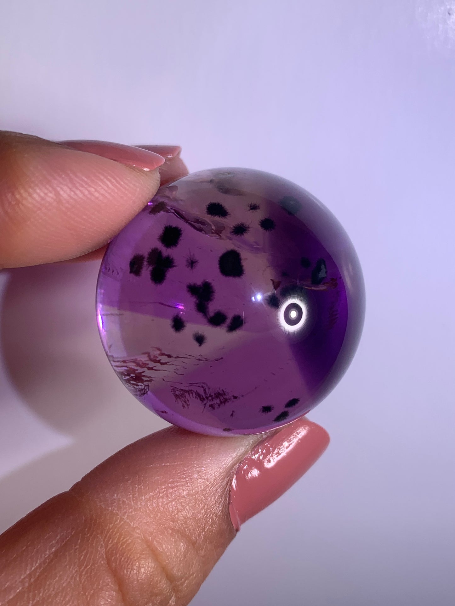 High-Quality Ametrine with Trapiche, Phantom, God’s Fingerprint & Hollandite Quartz Sphere from Brazil