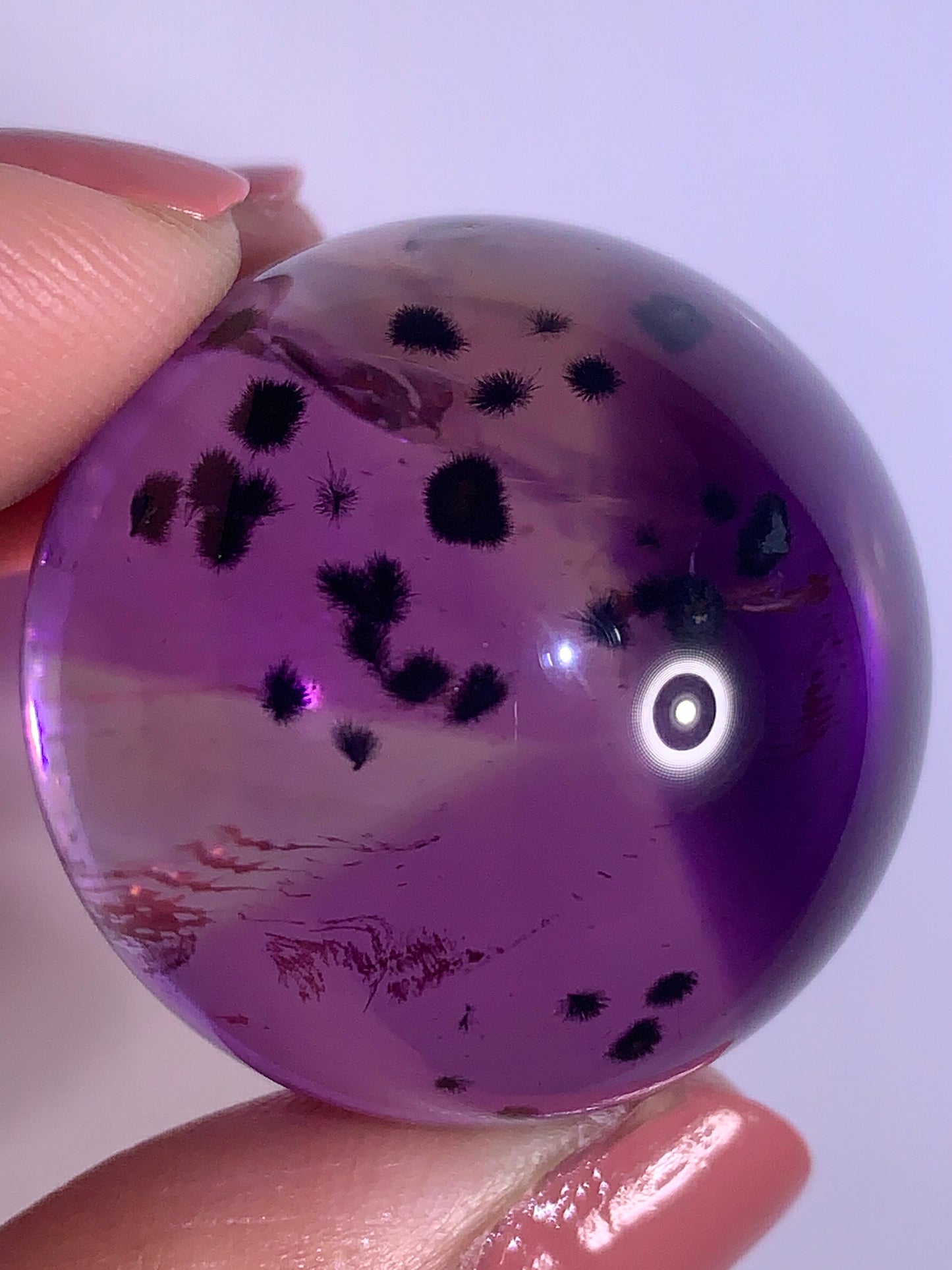 High-Quality Ametrine with Trapiche, Phantom, God’s Fingerprint & Hollandite Quartz Sphere from Brazil
