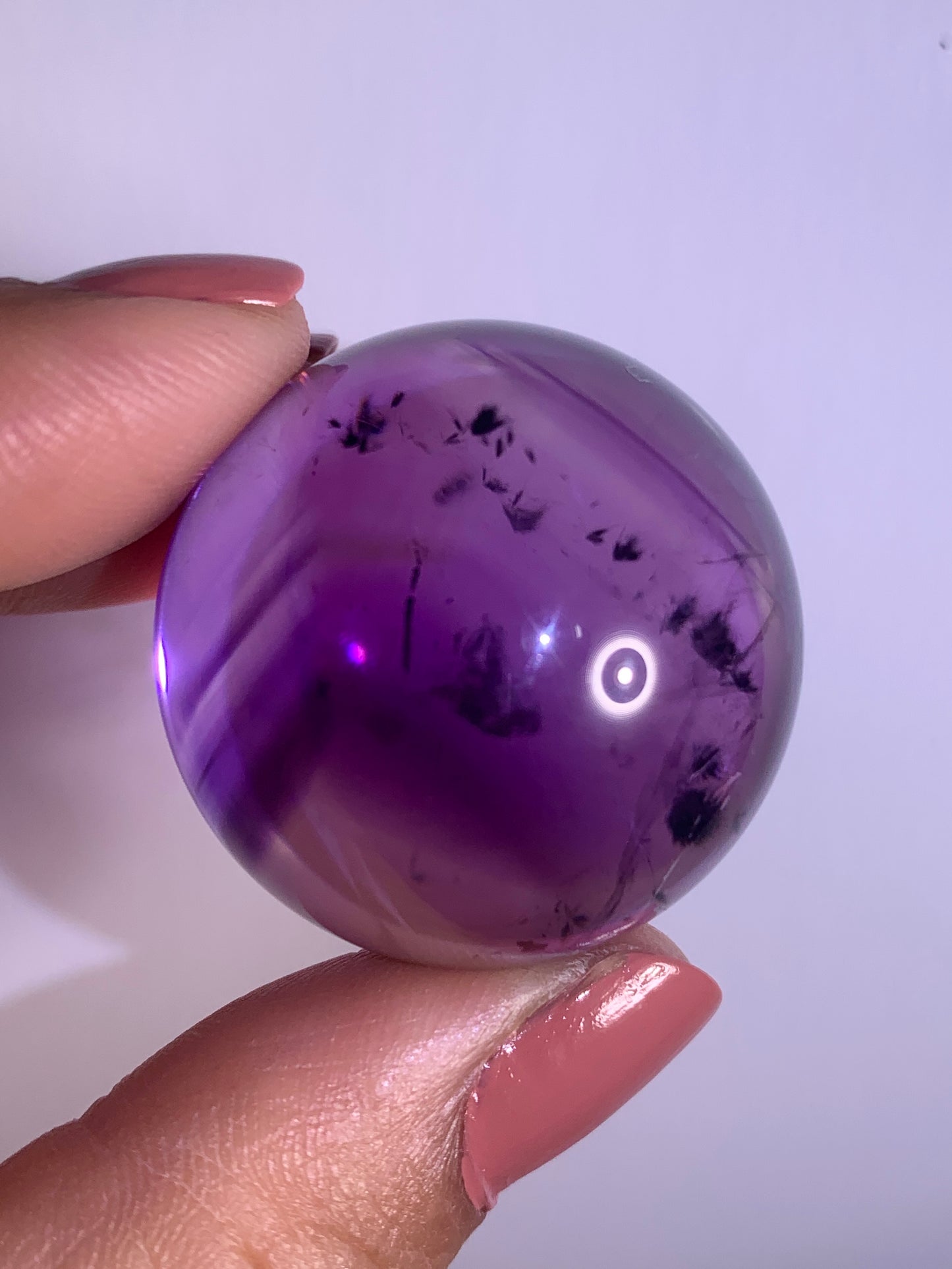 High-Quality Ametrine with Phantom & Hollandite Quartz Sphere from Brazil